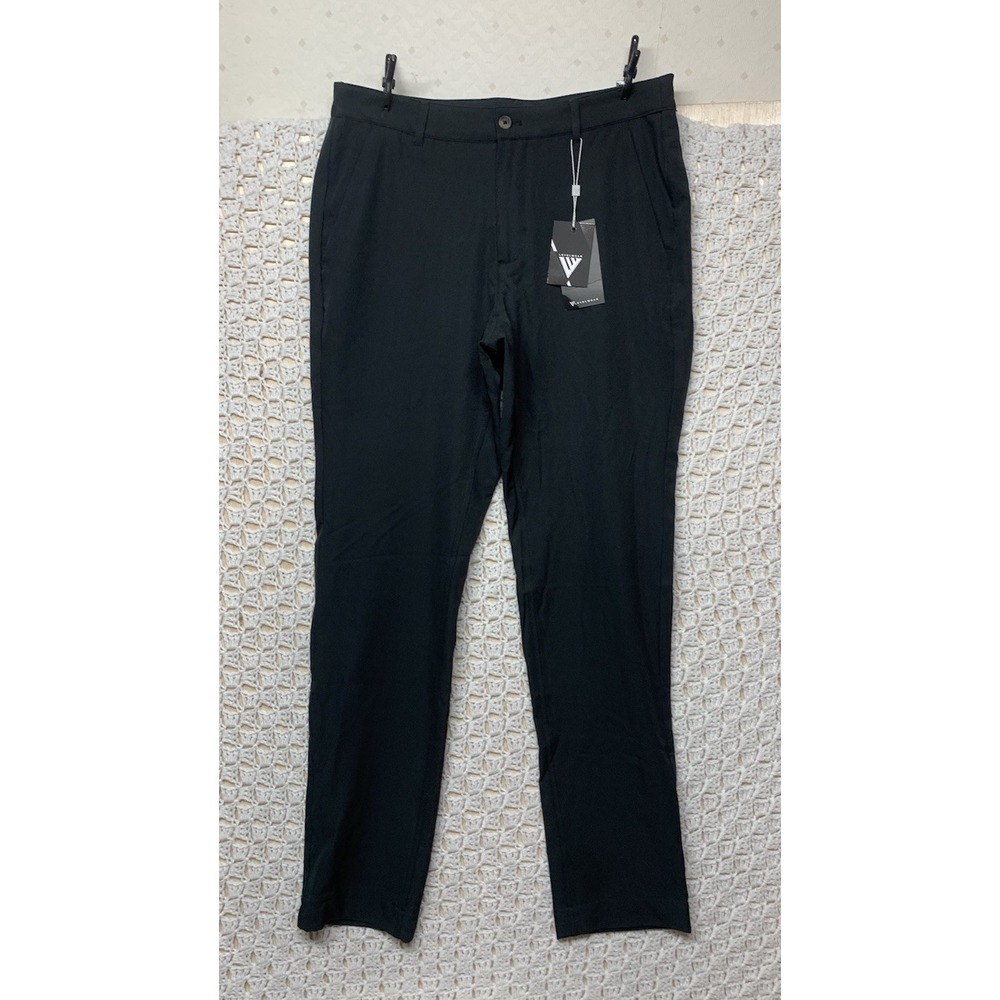 Levelwear Airspeed Pants Mens Tag 32x33 Approx 32x32‎ Black Straight Stretch NWT